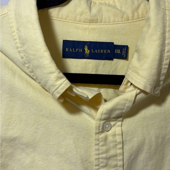 Polo Ralph Lauren Men’s Yellow Oxford Shirt XXL - Picture 2 of 4